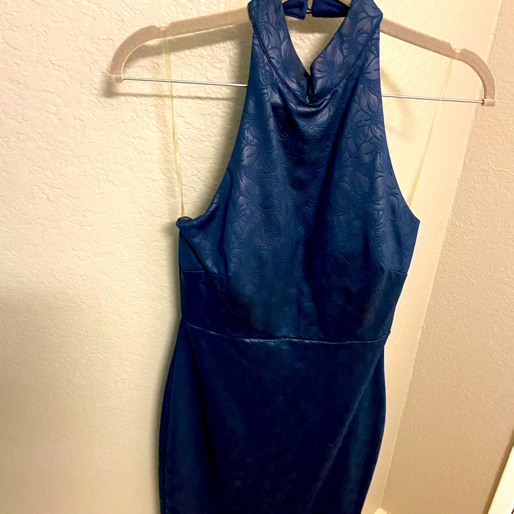 Pleather Blue Over the Neck MIDI